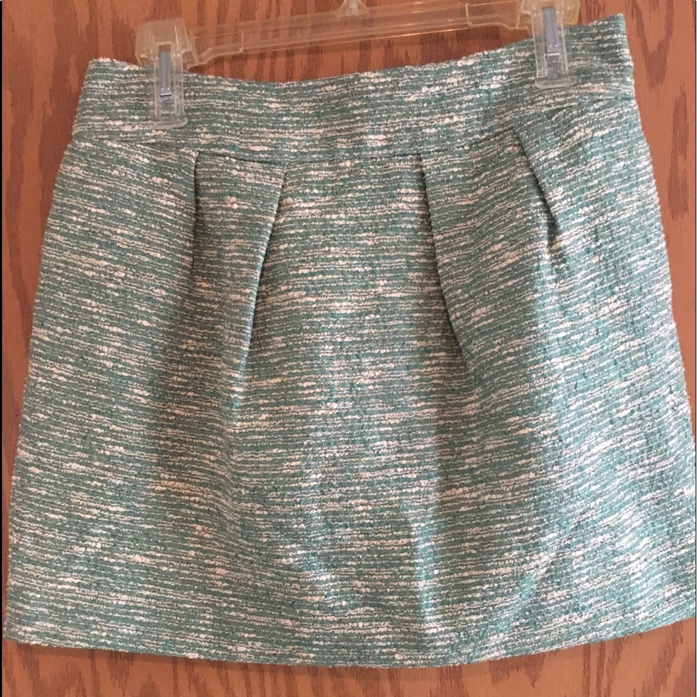 Zara Green/White Skirt Medium